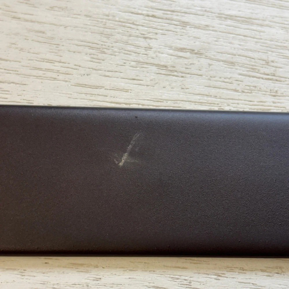 VTG Calvin Klein Jeans Dark Brown Molded Rubber Belt L 31”-35” Hole Range - Picture 4 of 7